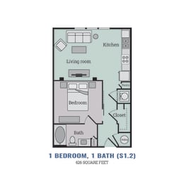 bedroom floor plan | the madison at ballston station