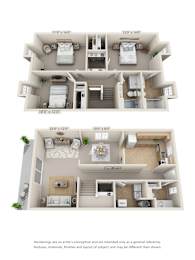 3 Bedroom Floor Plan at Fairfield Pointe, Ohio