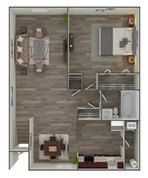 1 bed 1 bath A at Brookshire Trace Townhomes Apartments, Philadelphia