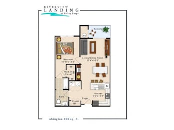 Abington Floor Plan at Riverview Landing @ Valley Forge, Eagleville