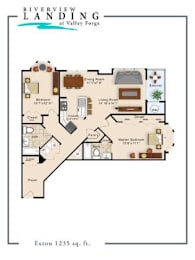 Exton Floor Plan at Riverview Landing @ Valley Forge, Eagleville, PA