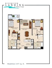Hamilton Floor Plan at Riverview Landing @ Valley Forge, Eagleville