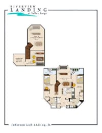 Jefferson Floor Plan at Riverview Landing @ Valley Forge, Eagleville