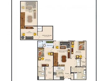 Lancaster Floor Plan at Riverview Landing @ Valley Forge, Eagleville Pennsylvania