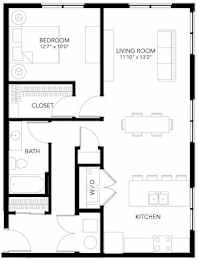 A4 1Bed 1Bath at Vue Apartments, Iowa, 50309