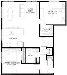 B1 2Bed 2bath at Vue Apartments, Iowa