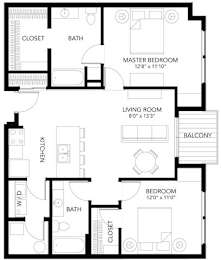 C12 2Bed 2Bath at Vue Apartments, IA, 50309