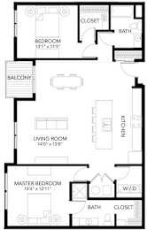 C21 2Bed 2Bath at Vue Apartments, Iowa