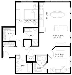 C26 2Bed 2Bath at Vue Apartments, IA, 50309