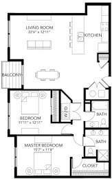 C29 2Bed 2Bath at Vue Apartments, Des Moines