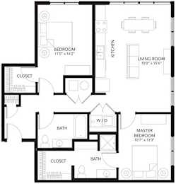 C5 2Bed 2Bath at Vue Apartments, IA, 50309