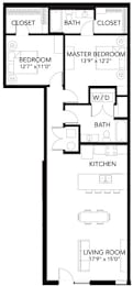 C9 2Bed 2Bath at Vue Apartments, Iowa, 50309