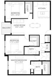 D1 3Bed 2Bath at Vue Apartments, Des Moines, IA