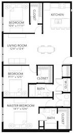 D2 3Bed 2Bath at Vue Apartments, IA, 50309