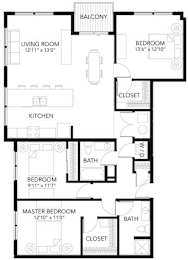 D3 3Bed 2Bath at Vue Apartments, Des Moines, Iowa