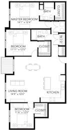 D6 3Bed 2Bath at Vue Apartments, Iowa, 50309