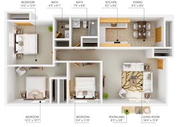 3Bed 2Bath at Lake Shore Place Apartments, Ankeny, IA,  50021