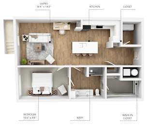 A22 Floor Plan at Linc, Iowa