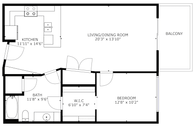 A7 Floor Plan at Linc, Iowa, 50309