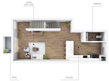 B21 Floor Plan at Linc, Iowa, 50309