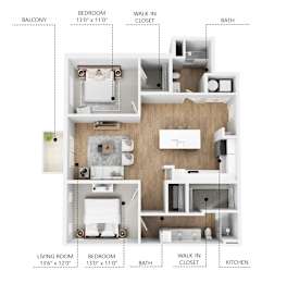 B3 Floor Plan at Linc, Des Moines
