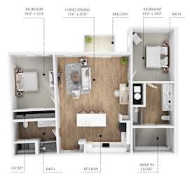 B4 Floor Plan at Linc, Iowa