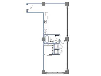 A3 Floor plan at Clemens Building, Des Moines, Iowa