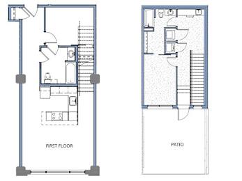 B9 - Loft  floor plan at Clemens Building, Des Moines, Iowa