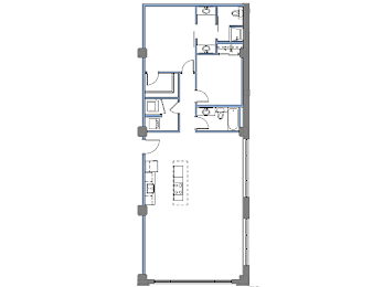 B7 floor plan at Clemens Building, Des Moines, IA, 50309
