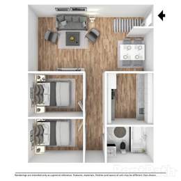 2Bed 1Bath at The Ridges Apartments, Des Moines, IA