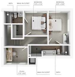 C20Den Floor Plan at Linc, Des Moines