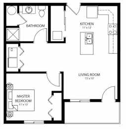 A2 floor plan at Cedarbrooke Place , Iowa , 50211