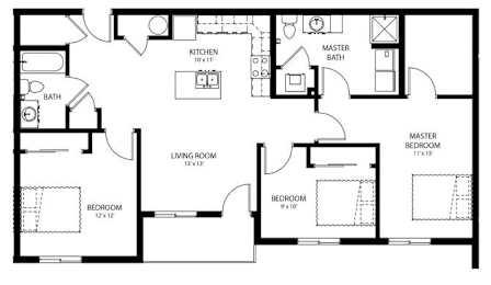C6 floor plan at Cedarbrooke Place , Norwalk, 50211