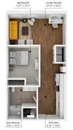 A3 Floor Plan at Plant 1 Lofts, N. Newton Iowa