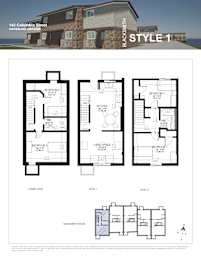 Floor plan for a Blacksmith style home.