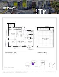 a floor plan of a house with different floor levels