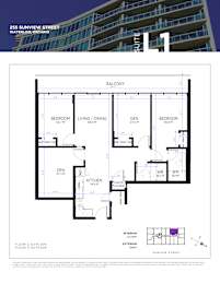 A floor plan for a suite at 255 Sunview Street.
