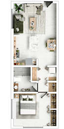 A series of images showing different rooms and furniture layouts.