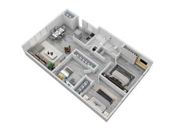  Floor Plan 3 Bedroom 2 Bathroom