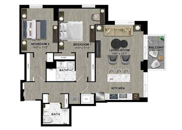 Floor Plan B1.8