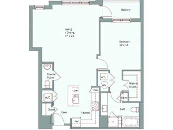 a blueprint of a floor plan of a house