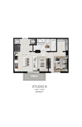 bedroom floor plan  the residences at studio city