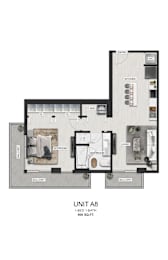 unit a1 1 bedroom 1 bathroom unit a floor plan