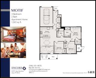 Motif_3Bed 2Bath at Encore Townhomes, Utica, Michigan