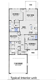 2 Bedroom 2 Bathroom with Den at Encore at West Valley, White Lake, MI, Michigan