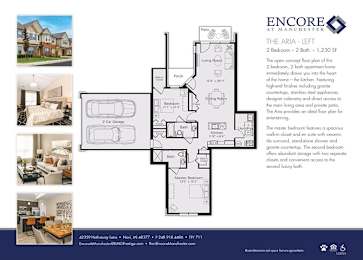 2 bed 2 bath at Encore at Manchester, Novi, 48377