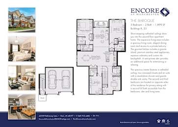 3 bed 2 bath C at Encore at Manchester, Novi, 48377