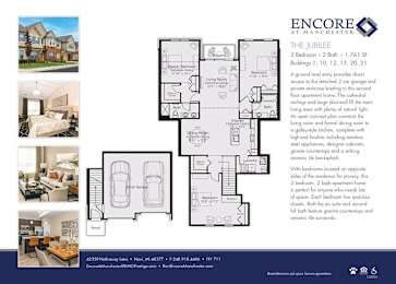 3 bed 2 bath A at Encore at Manchester, Michigan