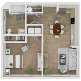One Bedroom-One Bath