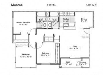  Floor Plan Monroe